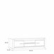 Móvel de TV branco LIVING 157,70 cm Branco Brillo