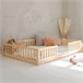 Cama com calhas e base com pés Agnès Madeira
