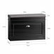 Banco para sapatos com 1 aba FSR82-L-SCH SoBuy Preto
