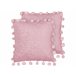 Beliani Almofada decorativa JASMINE 45x45 Rosa