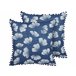 Beliani Almofada decorativa DANDELION Azul