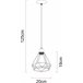 Candeeiro de teto JOHNY 10W E27 marca CONFORAMA Preto