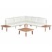Beliani Conjunto lounge CORATO Cinza Escuro