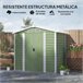 Abrigo de Jardim Aço Galvanizado Outsunny Abrigo de Jardim Aço Galvanizado Outsunny Verde