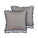 Beliani Almofada decorativa CARPINUS 45x45 Cinza