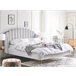 Beliani Cama com estrado Veludo AMBILLOU 177x214 Bege
