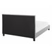 Beliani Cama com estrado Poliéster POITIERS 151x215 Cinza Claro