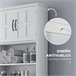 Armário sobre Sanita Madeira de Melamina e MDF kleankin Branco