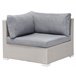 Beliani Conjunto lounge SANO Cinza Claro