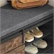 Banco para sapatos com porta de correr FSR120-HG SoBuy Cinza