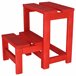 Banco em escada Vermelho