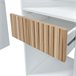 Pacote de móveis de quarto estilo nórdico Etnha em com cabeceira Branco/ Madeira