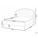 Beliani Cama com estrado Veludo AMBILLOU 177x214 Bege