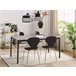 Beliani Mesa de jantar AVIS 90x140 Preto