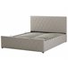 Beliani Cama com estrado Pele sintética ROCHEFORT 190x214 Cinza Escuro