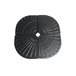 Base de guarda-sol BLAIR 47x47x4,2cm cor preta Preto