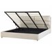 Beliani Cama baú Veludo BATILLY 194x224 Bege