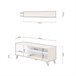 Armário para televisão com prateleira Lira 135 Natural/ Branco