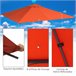Toldo de Reposição para Pérgola Poliéster Outsunny 2x2 Laranja