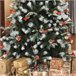 Árvore de Natal PVC, PE, Aço HOMCOM, casa - natal Verde