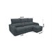 Chaise longue convertível em cama tecido APRIL Cinza