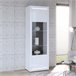 Vitrine alta branco brilhante LIVING Branco Brillo