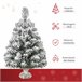 Árvore de Natal Artificial PVC, Serapilheira e Cimento HOMCOM Multicor