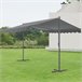 Toldo de pé Selenizza impermeável com manivela manual 600x300 Cinza Escuro