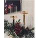 Beliani Candelabro ABBEVILLE Preto/ Dourado