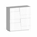 Armário multiuso com 2 portas com efeito madeira 120 Branco