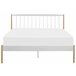 Beliani Cama com estrado Metal MAURS 147x209 Branco