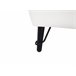 Beliani Sofá de 2 lugares Bouclé HOBRO Branco