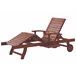Beliani Cadeira lounge/relax TOSCANA Castanho
