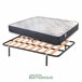 Conjunto colchão reversível viscoelástico reversível + bases em tubo de aço 
