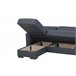 Chaise longue ANGELO com cama reversível cinza Cinza Escuro