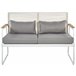 Beliani Conjunto lounge Aço POMONTE Branco