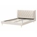 Beliani Cama com estrado Veludo FORBACH Bege