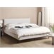 Beliani Cama com estrado Bouclé CORIO Branco/ Bege