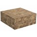 Beliani Mesa de centro GAMETI 80x80 Castanho