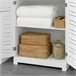 Armário de casa de banho de chão 2 prateleiras BZR41-W SoBuy Branco