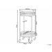 Beliani Carrito de cocina FARLEY Dourado