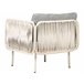 Beliani Conjunto lounge SENISE Branco/cinza