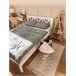 Beliani Cama Pinho TANNAY 149x208 Branco
