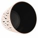 3x plantas redondas de plástico Sandy Round Creme