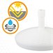 Base para guarda-sol circular branco 25-48 mm Aktive Branco