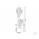 Beliani Planta artificial YUCCA Verde