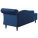 Beliani Chaise longue versão à direita Veludo LUIRO Azul Marino