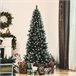 Árvore de Natal PVC, Aço HOMCOM, casa - natal Verde