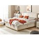 Beliani Cama continental con almacenaje Poliéster DYNASTY 200x217 Bege