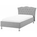 Beliani Cama com armazenamento Pele sintética METZ 126x217 Branco